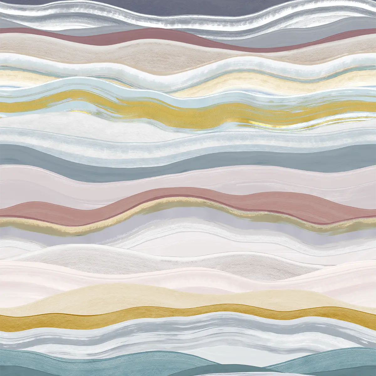 Muster der Linus Bettwäsche in sanften Wellen Nahaufnahme des Wellenmusters der Linus Bettwäsche in sanften Naturfarben.