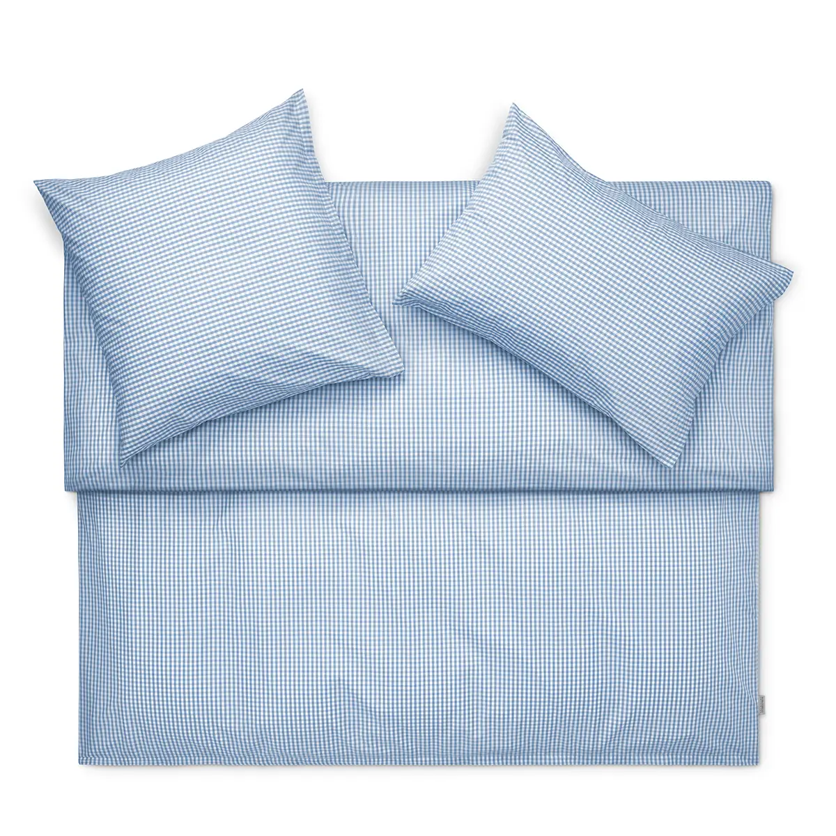 Schlossberg Bettwäsche Andrin Bleu Produktbild Schlossberg Bettwäsche Andrin in Blau mit einem feinen Karomuster. Die Bettwäsche bietet sowohl Komfort als auch elegantes Design, ideal für ein modernes Schlafzimmer. Die weiche Haptik sorgt für erholsame Nächte.